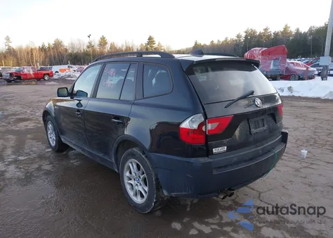 2005 BMW X3 2.5I z USA, uszkodzony, nr VIN WBXPA73455WC46037